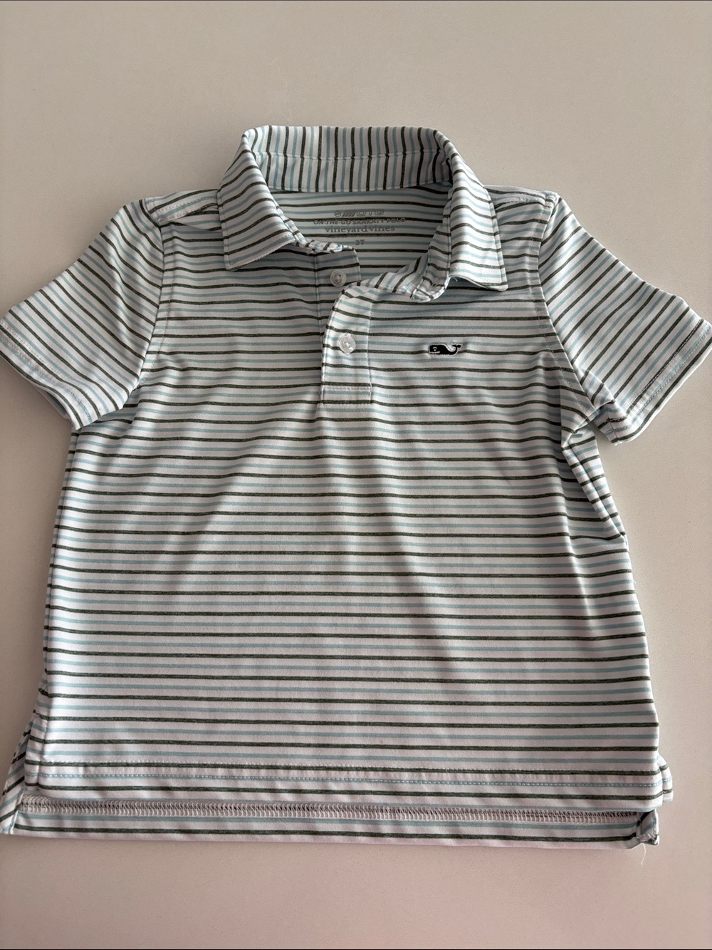 Vineyard Vines toddler boy striped Short Sleeve on the go sankaty Polo 3T